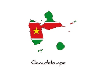 Guadeloupe, Guadeloupe icone, drapeau guadeloupéen, ile de la Guadeloupe, icone instagram - Fichier png, jpeg, svg