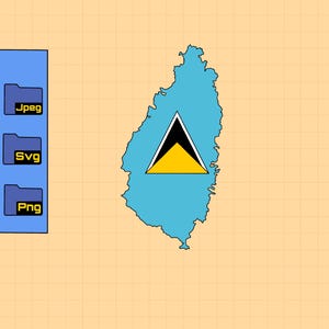Saint-Lucia, saint-lucia icon, saint-lucia flag, saint-lucia island, instagram highlight - png, jpeg, svg files