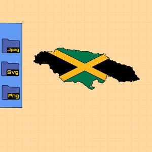 Jamaica, Jamaican flag, island of Jamaica - png, jpeg, svg file