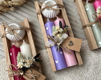 Kerzen Geschenk Set Herzchen