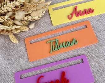 Personalized reading aid with name – reading ruler for children – school enrollment gift
