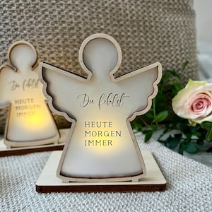 Geschenk für Trauernde | Trostkerze I Trostlicht | Gedenkenengel | Trauergeschenk