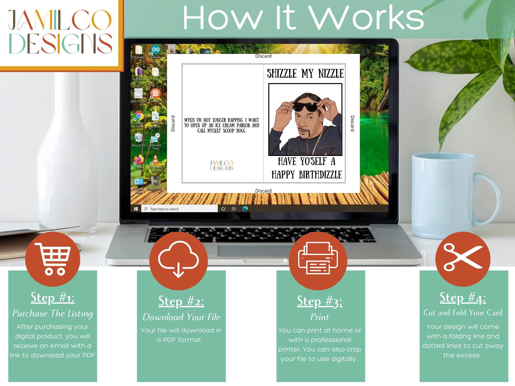 Snoop Dogg Birthday Card, Snoop Dogg, Birthday Card, Funny Birthday Card