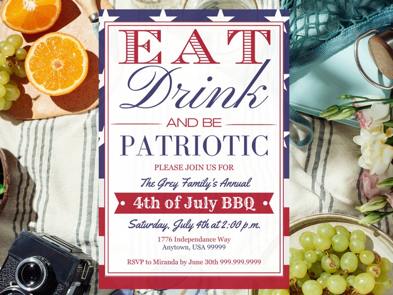 fourth of july evite
