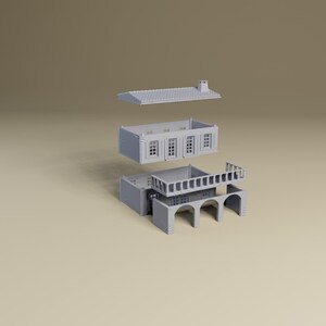 MEDIUM HOUSE B MAISON MOYENNE - 3D PRINTED Décor Wargame Terrain Napoleon