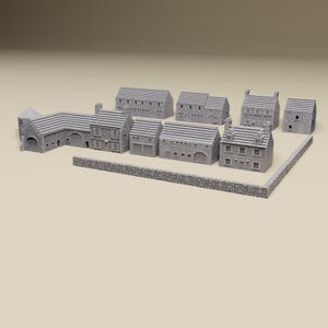 6mm Normandy Farm Building Bundle | 1:285 scale  WWII miniature tabletop wargaming terrain - GHQ, O-Group, Battletech