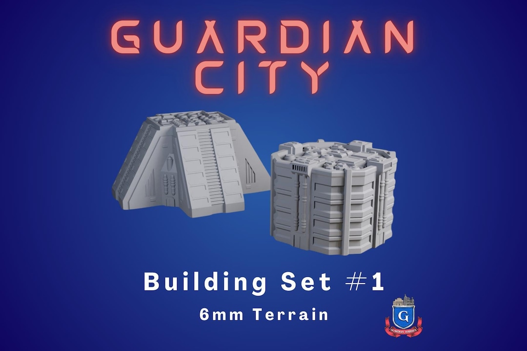6mm Guardian City Combo #1 | 1:285 Scale Detailed Sci-fi Miniature ...