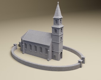 Plancenoit Church 15mm-28mm scale Napoleonic tabletop wargaming terrain