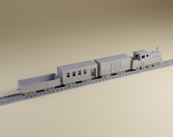 Wargaming Train Set Kit - Static Terrain for 28mm or 20mm Miniature Wargaming