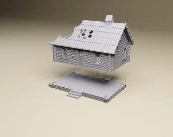 MAISON DE VILLAGE A-RD - 3D Terrain FOW Bolt Action WARGAME