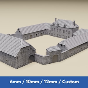 6mm Gemincourt 1:285 scale Waterloo Napoleonic tabletop wargaming terrain - GHQ, O-Group, Battletech -  Black Powder Epic -  6mm, 10mm, 12mm