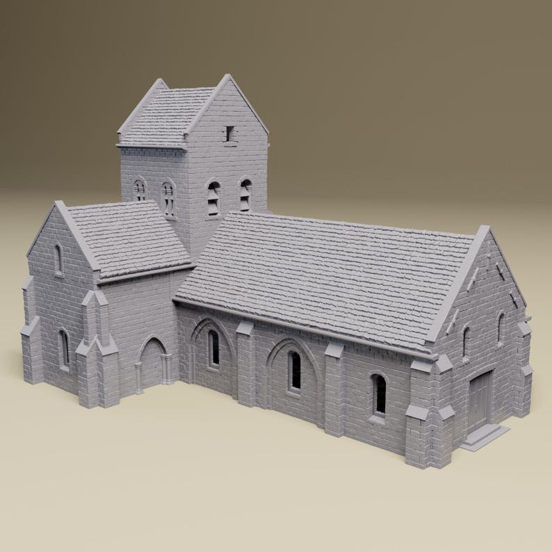 Décor 3D Pour Wargame : Villa Normande Front De Mer Bolt Action - échelle 28mm