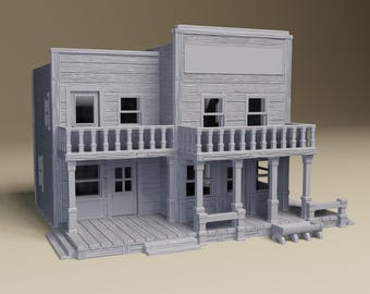 Wild West Shops #5 | 28mm, 20mm | Old West Tabletop Wargaming Terrain, What a Cowboy, Dead Man's Hand, Dungeons and Dragons