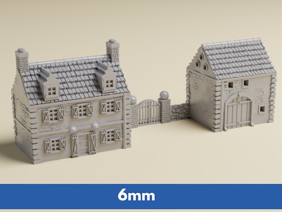 6mm Rural Normandy Farm Houses 1:285 Scale 3D Printed WWII Miniature  Tabletop Wargaming Terrain GHQ, O-group, Battletech 8mm, 10mm, 12mm - Etsy