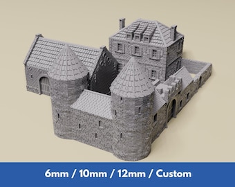 Chateau Ligny 6-12mm scale Napoleonic tabletop wargaming terrain - GHQ, O-Group, Battletech, Black Powder Epic - 6mm, 10mm, 12mm