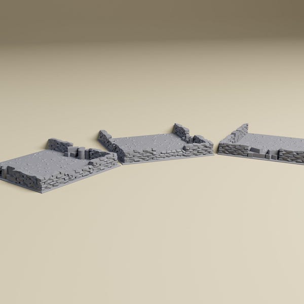 3 Defensive Positions  Detailed Terrain for Bolt Action, Flames of War  Available in 28mm, 20mm and 15mm