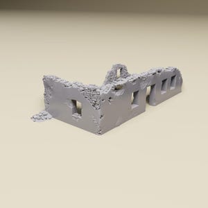 North Africa Ruins 3 -WWII tabletop wargaming desert terrain Bolt Action, Flames of War, Chain of Command | 28mm, 20mm,15mm Scale miniatures zdjęcie 2