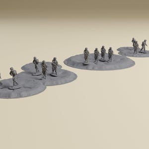 Crater Set - Low Profile Detailed Scatter Terrain for Tabletop gaming and Dioramas 28mm, 20mm, HO, 15mm Wargaming Terrain