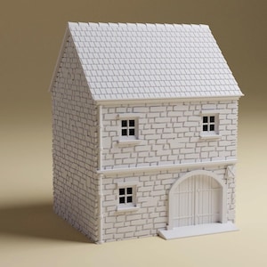 Normandy French Brick Shed | 28mm, 20mm, 15mm | Detailed WWII tabletop wargaming terrain,Bolt Action, Flames of War, Chain of Command