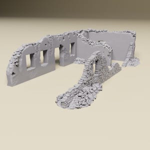 North Africa Ruins 3 -WWII tabletop wargaming desert terrain Bolt Action, Flames of War, Chain of Command | 28mm, 20mm,15mm Scale miniatures