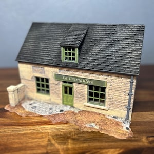 Normandy Overlord Village Cafe WWII tabletop wargaming terrain Bolt Action, Flames of War, Chain of Command | 28mm, 20mm, 15mm Scale