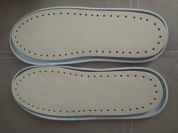 Crochet soles DIY slippers, soles with holes for DIY shoes, crochet soles, indoor soles, PU soles with insole adult and kids rubber soles