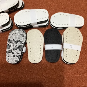 New design Felt soles for newborn babies, ready with holes new designs felt crochet soles, baby DIY soles for slippers, Baby crochet soles