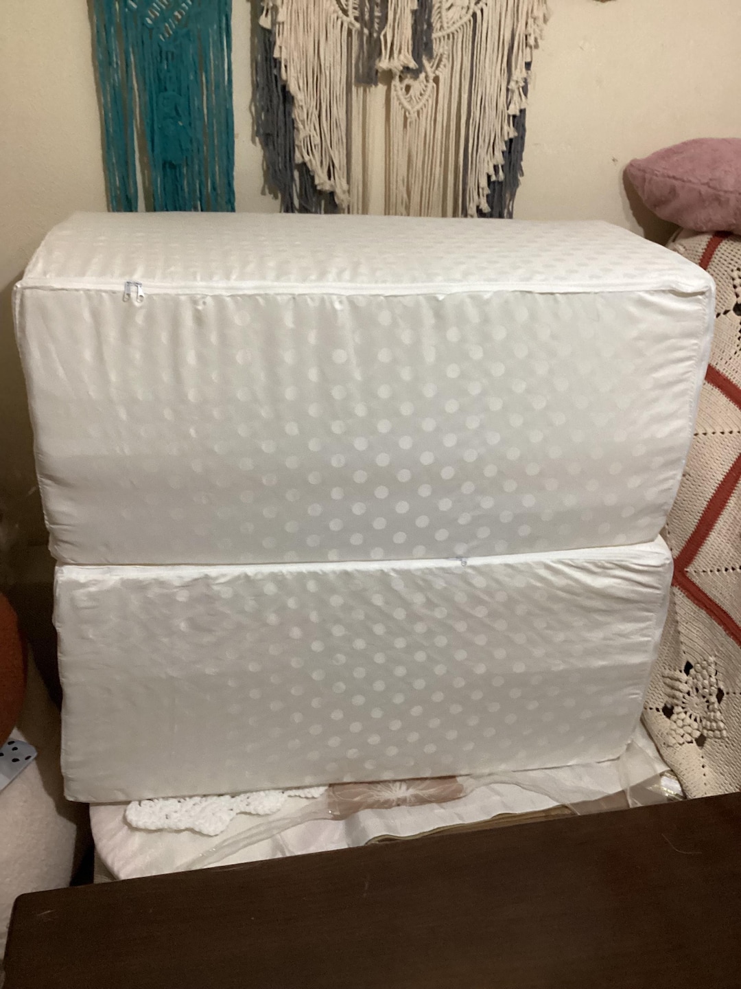 Jumbo Custom Size Layered Foam Insert Firm Footstool, Any Size Round ...
