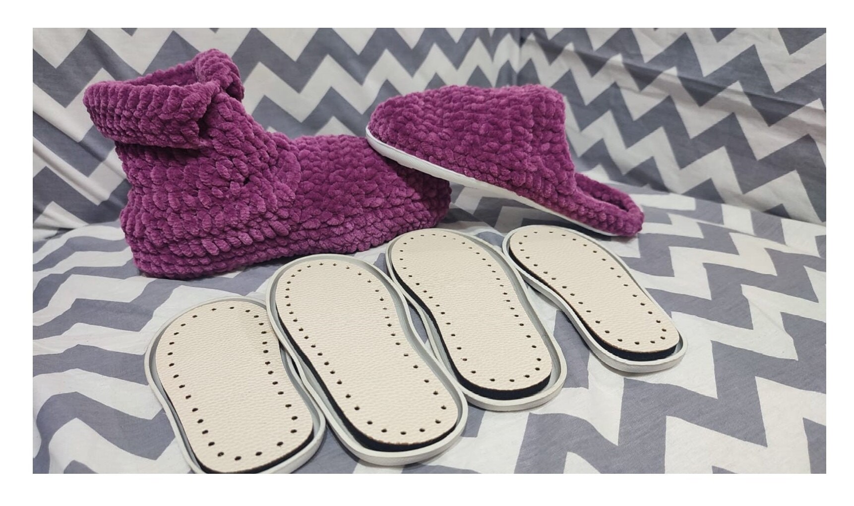 Kids Rubber Crochet Soles for Slippers and Shoes Soles Crochet Soles