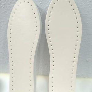 Crochet Slipper Soles with Holes, DIY Shoe Insoles (2 Pairs)
