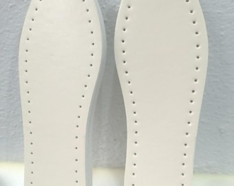 Crochet Slipper Soles with Holes, DIY Shoe Insoles (2 Pairs)
