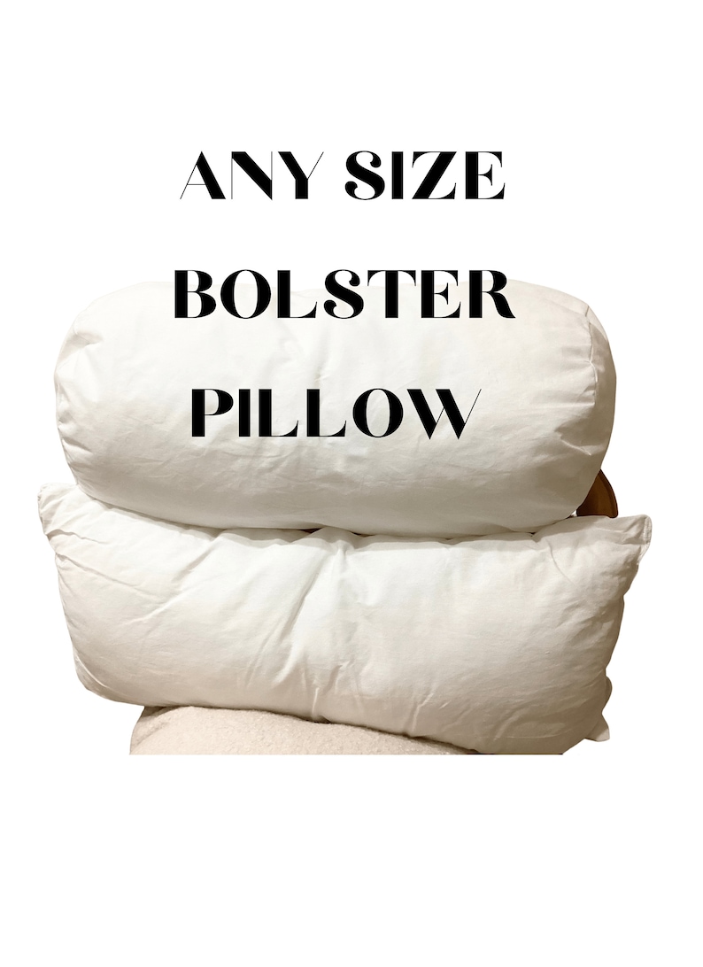 Any Size Bolster Insert Long Pillow Inserts Customizable Etsy