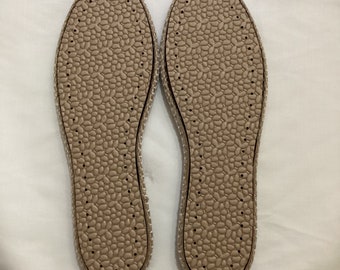 Rubber soles DIY slippers soles with insole  for DIY shoes crochet soles outdoor Rubber soles adult outdoor shoe soles PU shoe sole