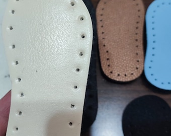 10 pairs Baby Crochet soles for slippers / soles with holes for baby shoes / thick crochet soles / crochet insoles with holes, Filzsohlen