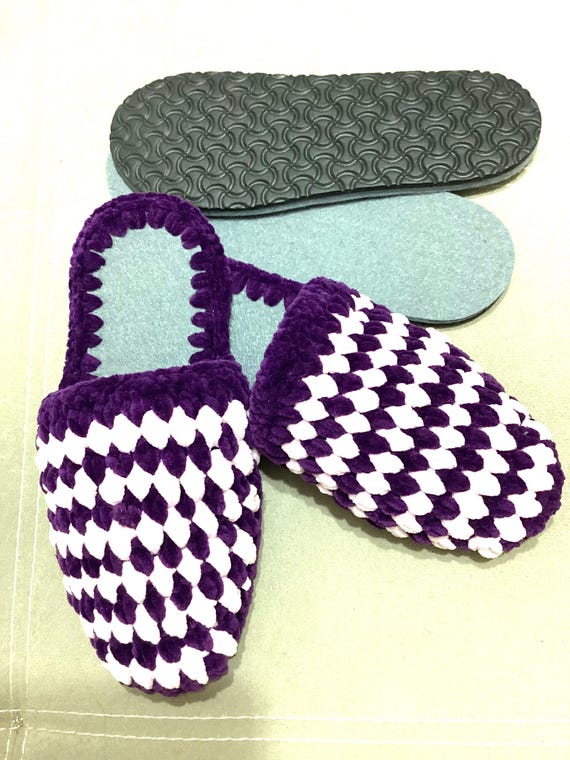 New Pair Wide Soles for Crocheting Slippers Thick Eva Slipper - Main Image