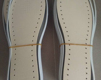 Rubber soles DIY slippers, soles with holes for DIY shoes, crochet soles outdoor, Rubber soles with insole adult outdoor rubber soles