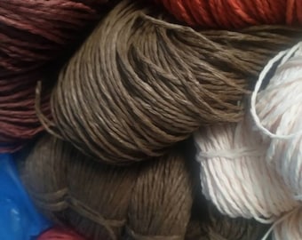 Brown raffia paper yarn, natural raffia bag yarn, crochet raffia, hat raffia yarns, soft twisted raffia yarns for hats, packing yarns decor