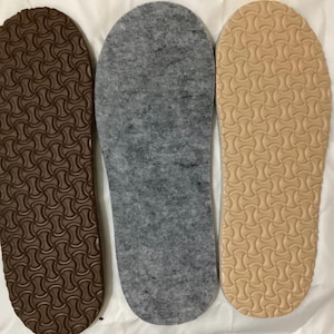Novo 1 par de solas largas sem furos para botas de inverno faça você mesmo chinelos grossos base de chinelo de Eva presente para crochê mamãe chinelos faça você mesmo presente de Natal faça você mesmo