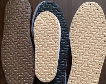 Novo par de solas largas para crochê, base grossa de EVA para pantufas, presente para vovó, crochê para mamãe, pantufas DIY, pantufas para uso interno.