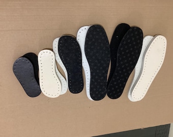 10 pairs Baby Crochet soles for slippers / soles with holes for baby shoes / thick crochet soles / crochet insoles with holes, Filzsohlen
