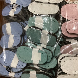 Felt soles for newborn babies, ready with holes new designs felt crochet soles, baby DIY soles for slippers, Newborn  soles for baby shoes