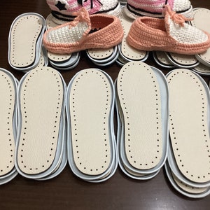 Outdoor crochet soles with insoles, crochet soles DIY,  soles with holes