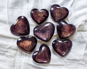 Lepidolite Heart: Lilac Healing Gemstone, Intuitive Pick