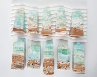 You Pick Caribbean Calcite Tower Point Calming Crystal