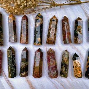 Ocean Jasper Tower Point / Terminated Point / Ocean Jasper Crystal / Wybierz swój własny