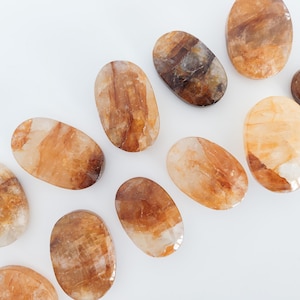 Golden Healer Palm Stone Spiritual Healing