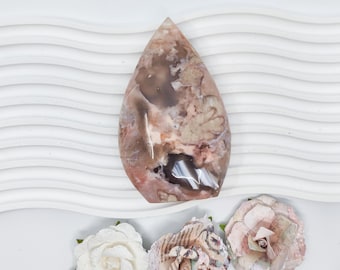 ドゥルージー ピンク アメジスト フラワー アゲート フリーフォーム