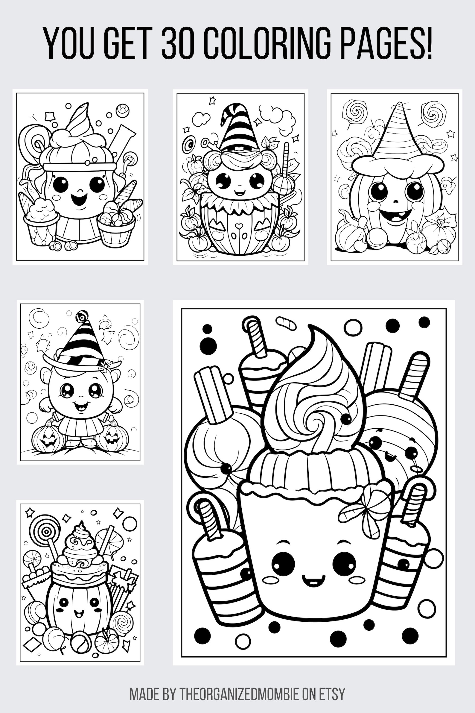 30 Kawaii Halloween Coloring Pages Kids Coloring Page Halloween ...