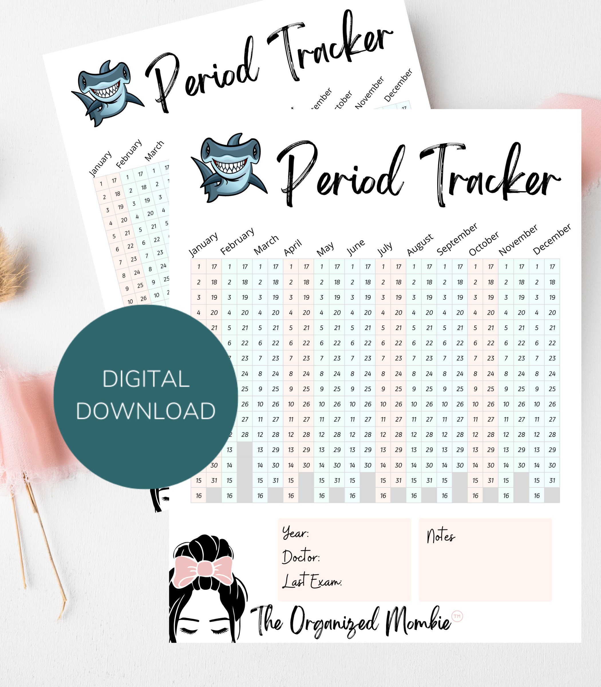 Period Tracker Printable Instant Download Period Tracker Journal Period ...