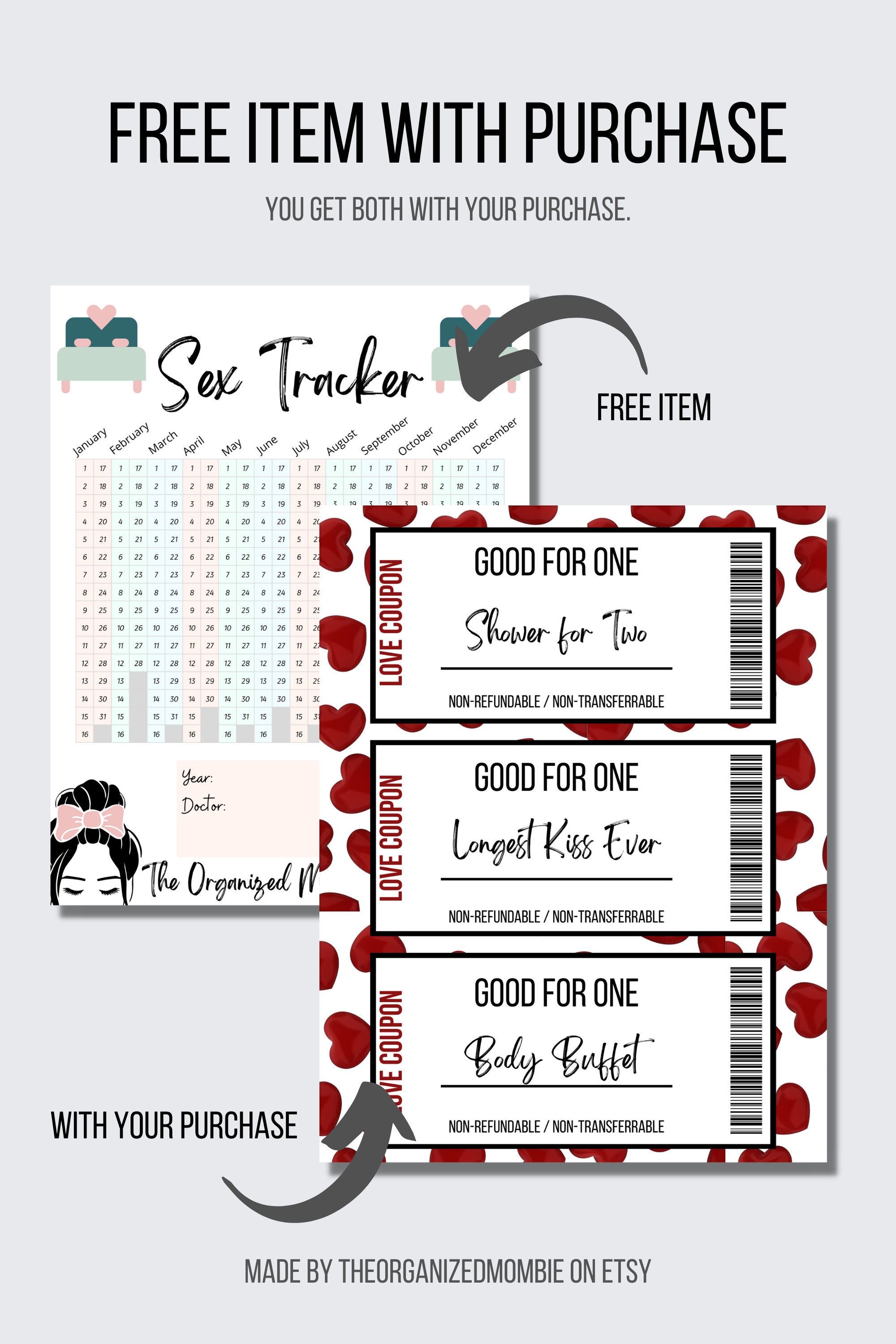 Printable Naughty Coupon Book for Valentines Day Anniversary Gift for ...